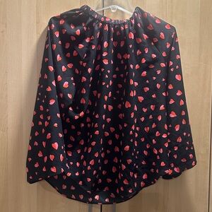 Ann Taylor size Small heart blouse